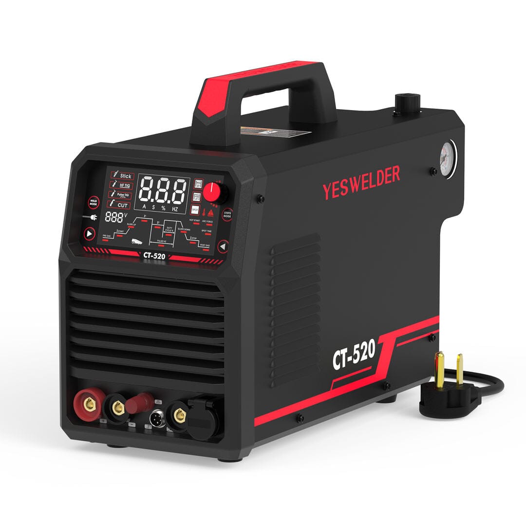 CT-520 5-in-1 Combo Welder & Plasma Cutter | MIG, HF TIG, Pulse TIG, Stick, CUT | 200A Multi-Process Welding Machine Hardware > Tools > Welders & Plasma Cutters YesWelder 