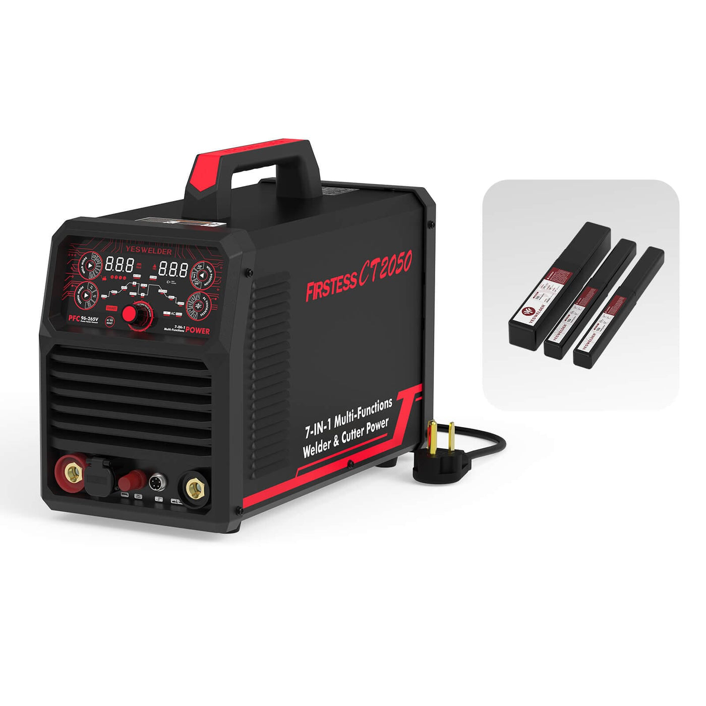 FIRSTESS CT2050 Powerful 7-in-1 Welder & Cutter Hardware > Tools > Welders & Plasma Cutters YesWelder Welder+Welder+TIG Rods 