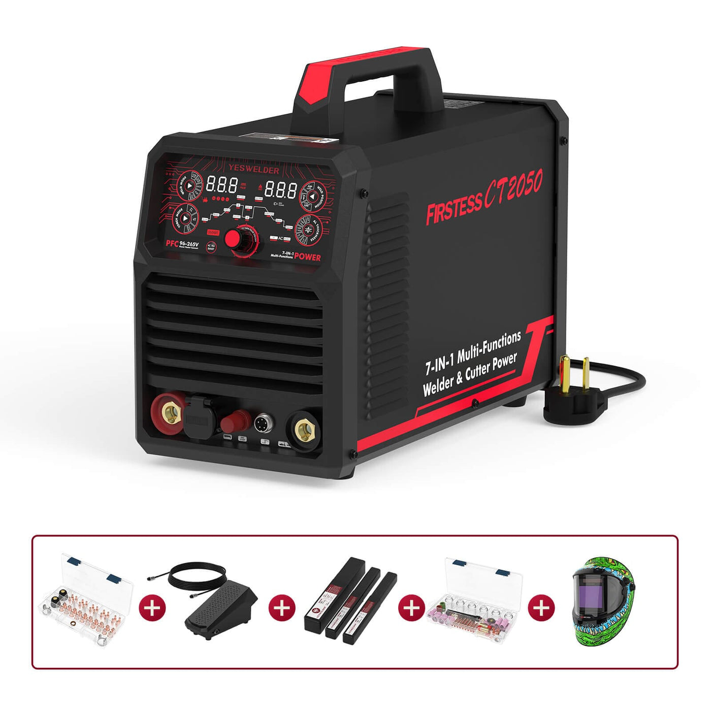 FIRSTESS CT2050 Powerful 7-in-1 Welder & Cutter Hardware > Tools > Welders & Plasma Cutters YesWelder Welder+Promo Bundle 