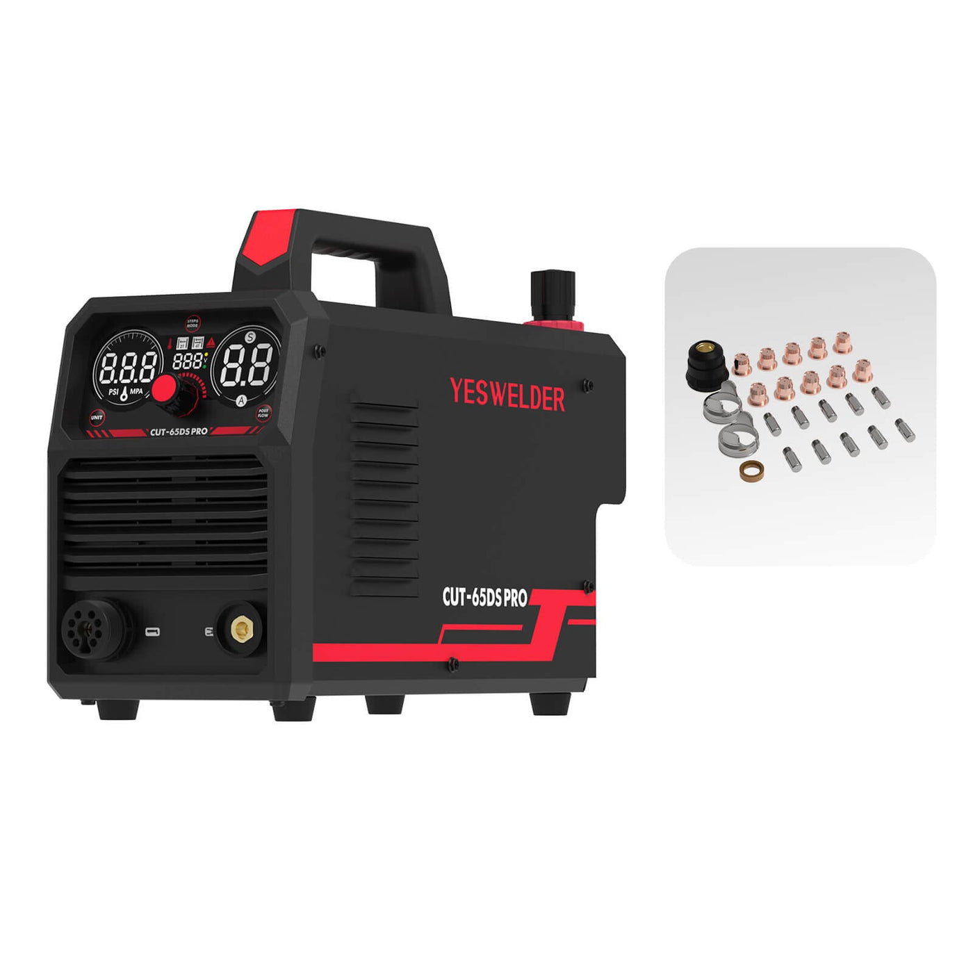 CUT-65DS-PRO Non-HF Non-Touch Pilot Arc Plasma Cutter Hardware > Tools > Welders & Plasma Cutters YesWelder Cutter+Comob Bundle 