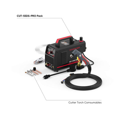 CUT-55DS-PRO Digital Display Non-HF Non-Touch Pilot Arc Plasma Cutter