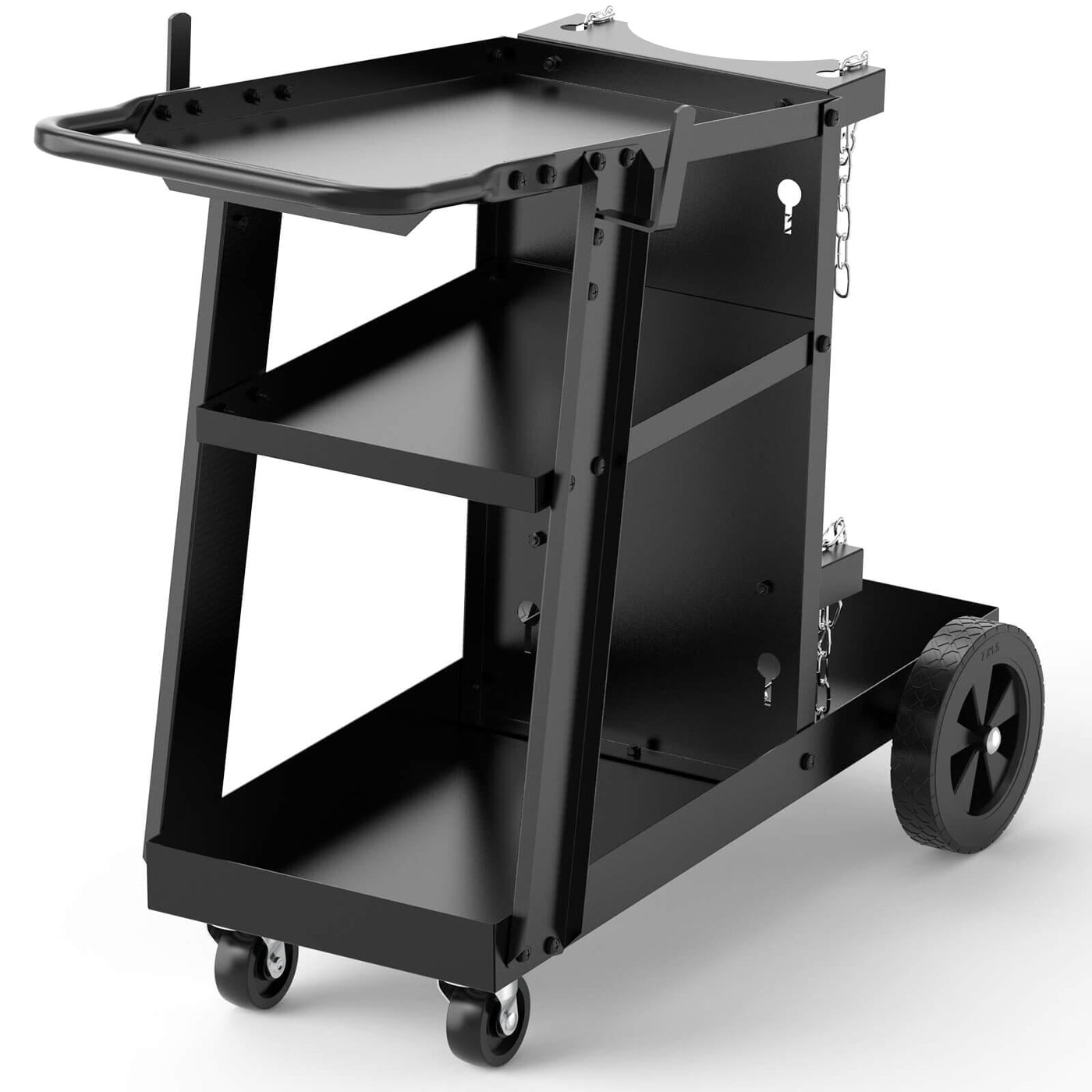 Heavy Duty Welding Cart with Drawers for MIG/TIG/Plasma Cutters, Tilt or Flat Top Design, Large Storage & 360° Rolling Wheels Hardware > Tool Accessories > Welding Accessories YesWelder HJC-02 – Tilt-Table 3-Tier Cart 