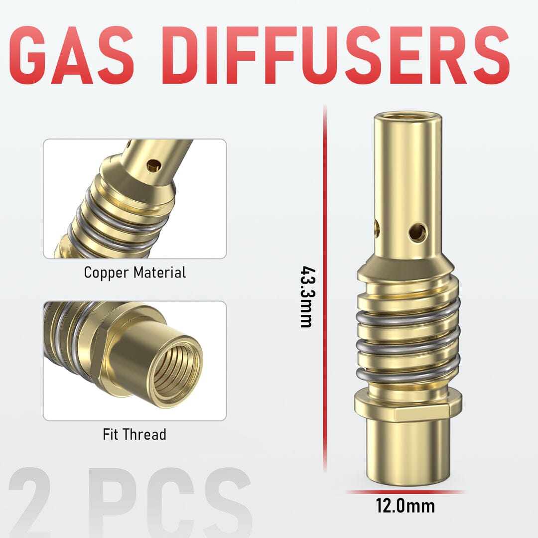 MIG Welding Diffusers for LBT150 Spool Gun
