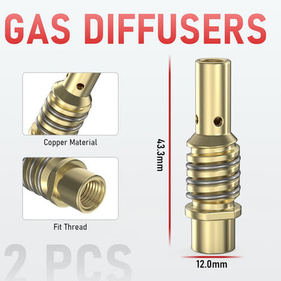 MIG Welding Diffusers for LBT150 Spool Gun