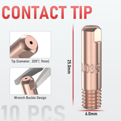 Contact Tips for LBT150 MIG Welding Gun
