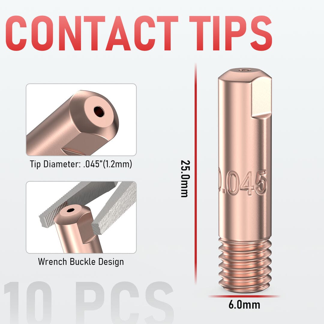 Contact Tips for LBT150 MIG Welding Gun
