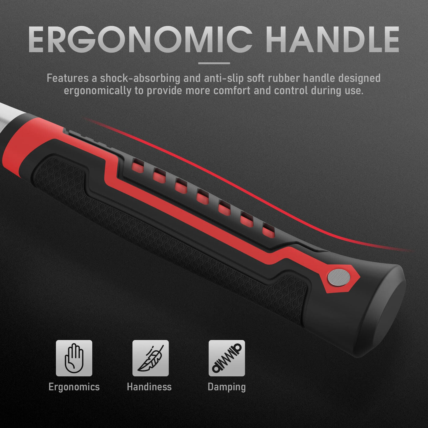 Welding Chipping Hammer 28oz – Carbon Steel Slag Removal Tool with Shock Reduction Grip for Welders Hardware > Tool Accessories > Welding Accessories YesWelder 