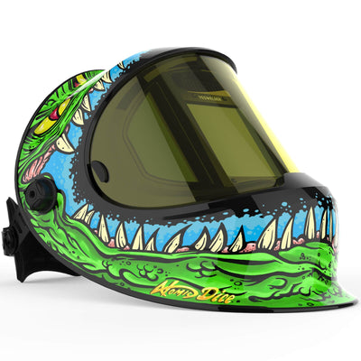 Hand-painted design welding helmet