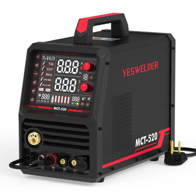 MCT520  MIG/TIG/Stick/CUT | HF Start | Spool Gun Support | 110/220V Welding and Cutting Combo Machine