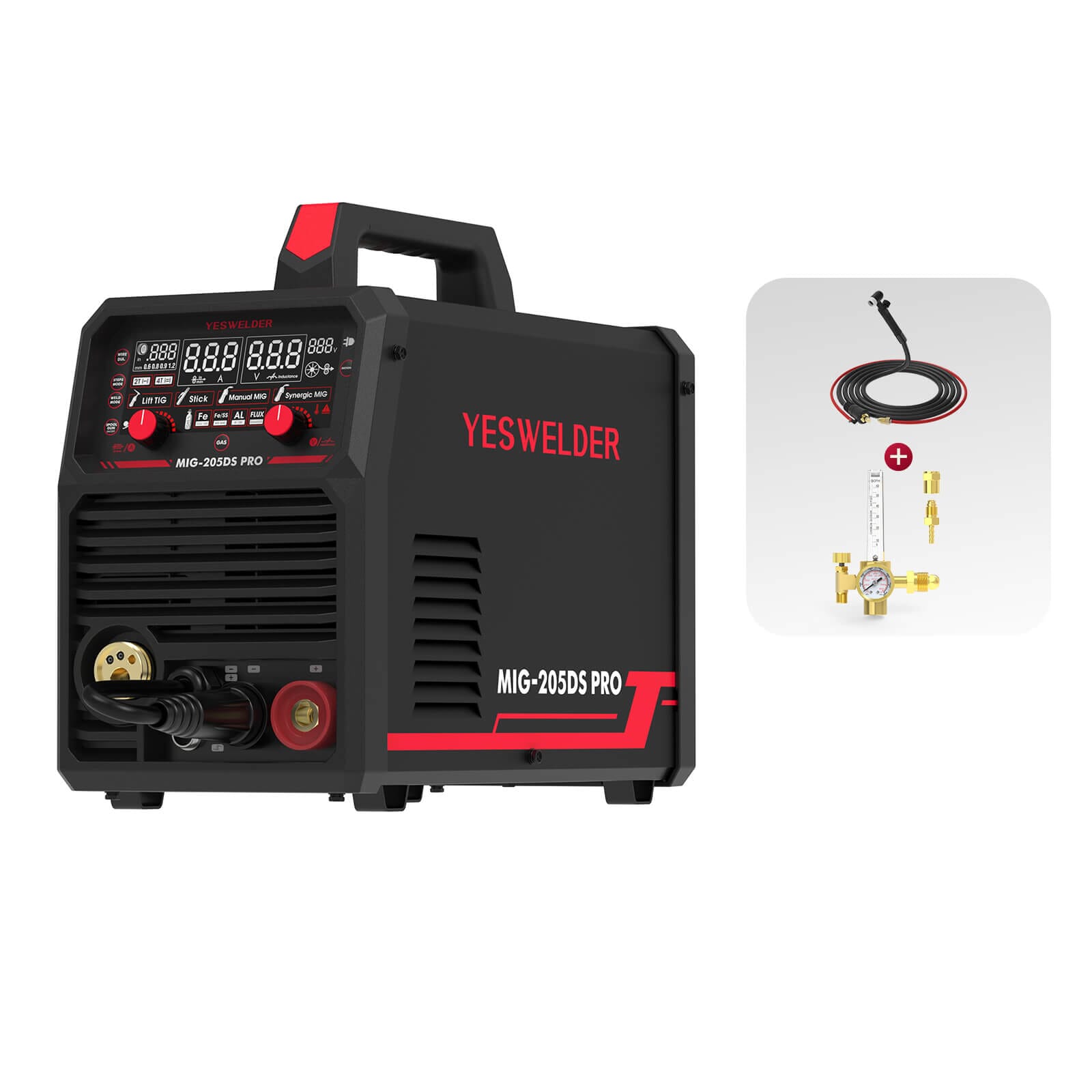 MIG-205DS-Pro Multi-Process MIG Aluminum Welder Hardware > Tools > Welders & Plasma Cutters YesWelder Welder+TIG Bundle 