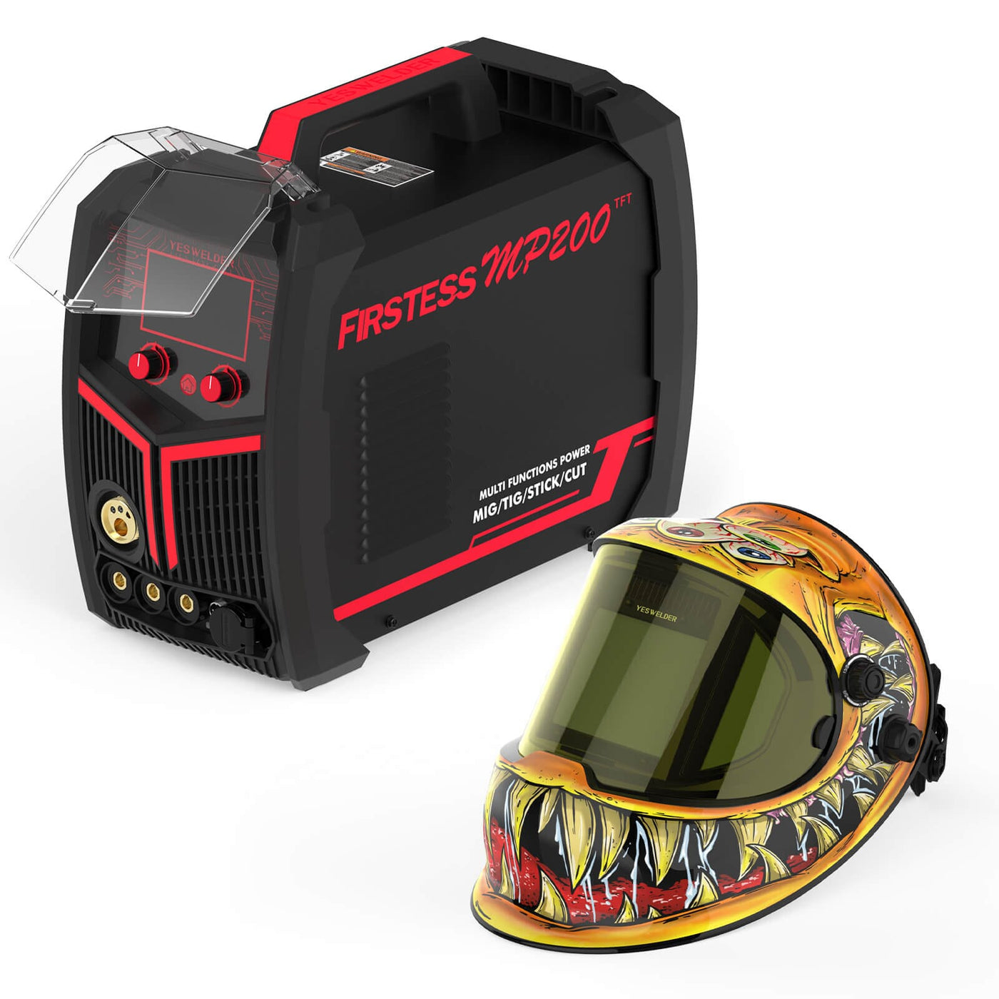 MP200  welder& cutter and Q800D-YM helmet bundle