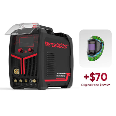 FIRSTESS MP200 5-in-1 Welder & Cutter Hardware > Tools > Welders & Plasma Cutters YesWelder Welder+Helmet (+70USD) 