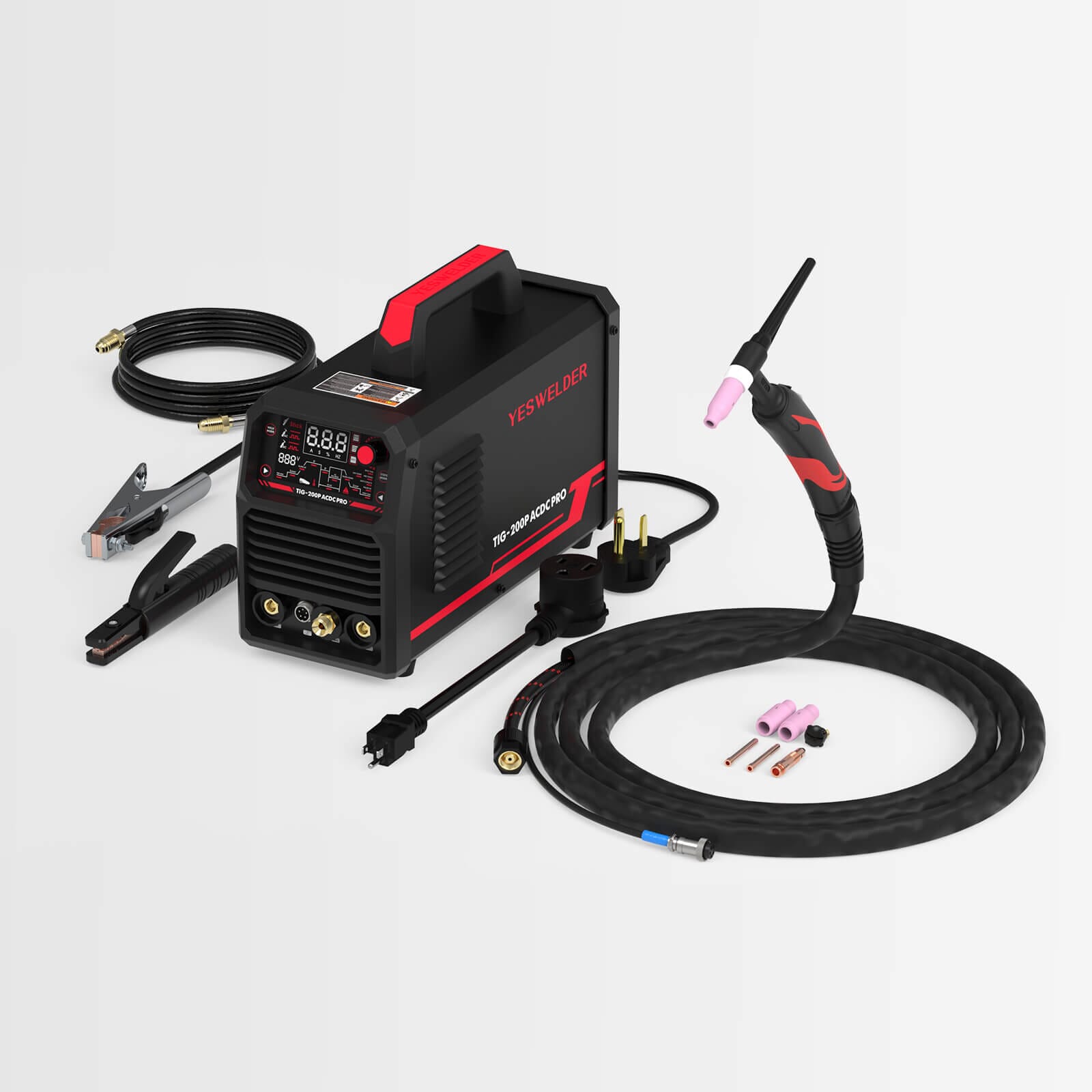 TIG-200P-ACDC-PRO AC/DC Aluminum TIG Welder Hardware > Tools > Welders & Plasma Cutters YesWelder 