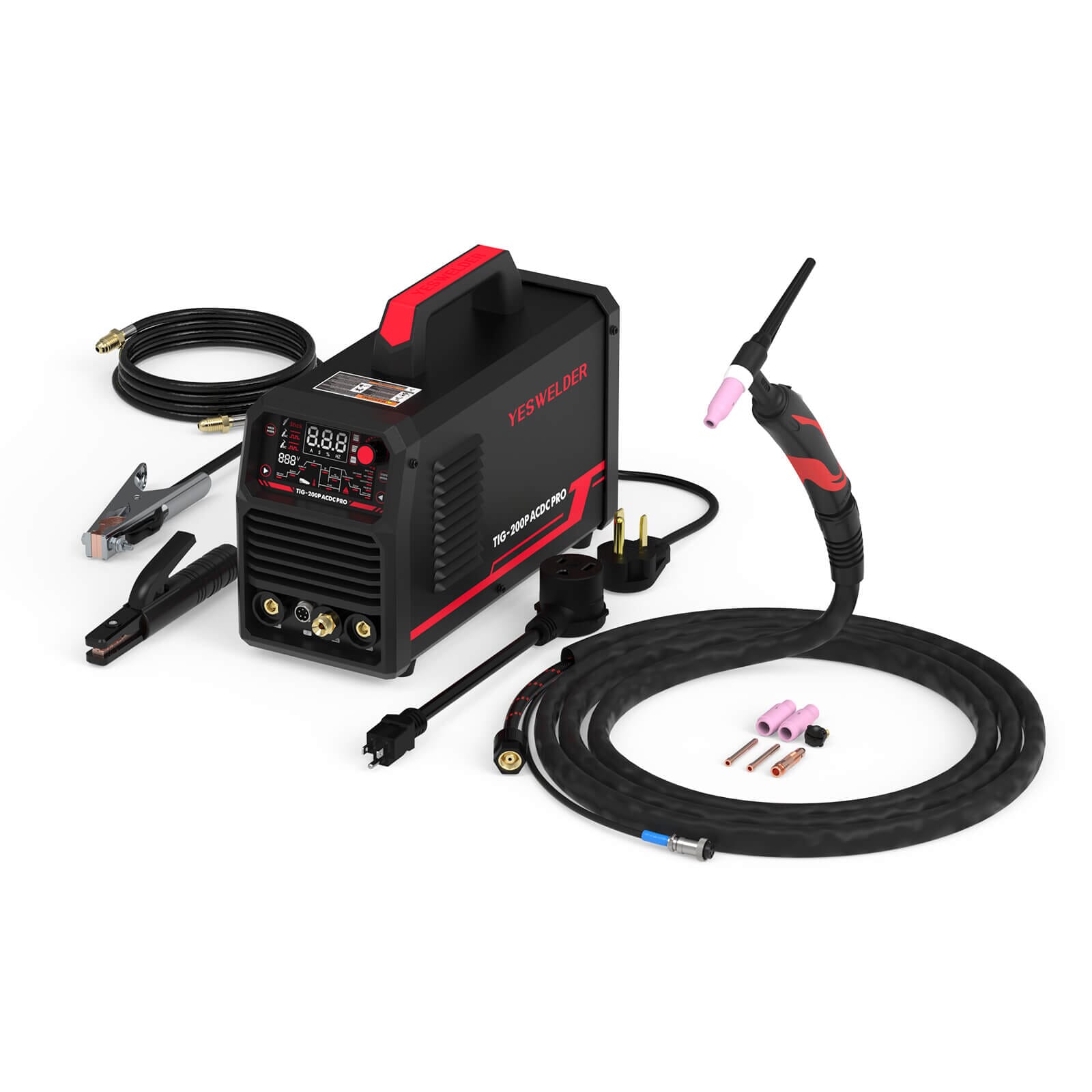 TIG-200P-ACDC-PRO AC/DC Aluminum TIG Welder