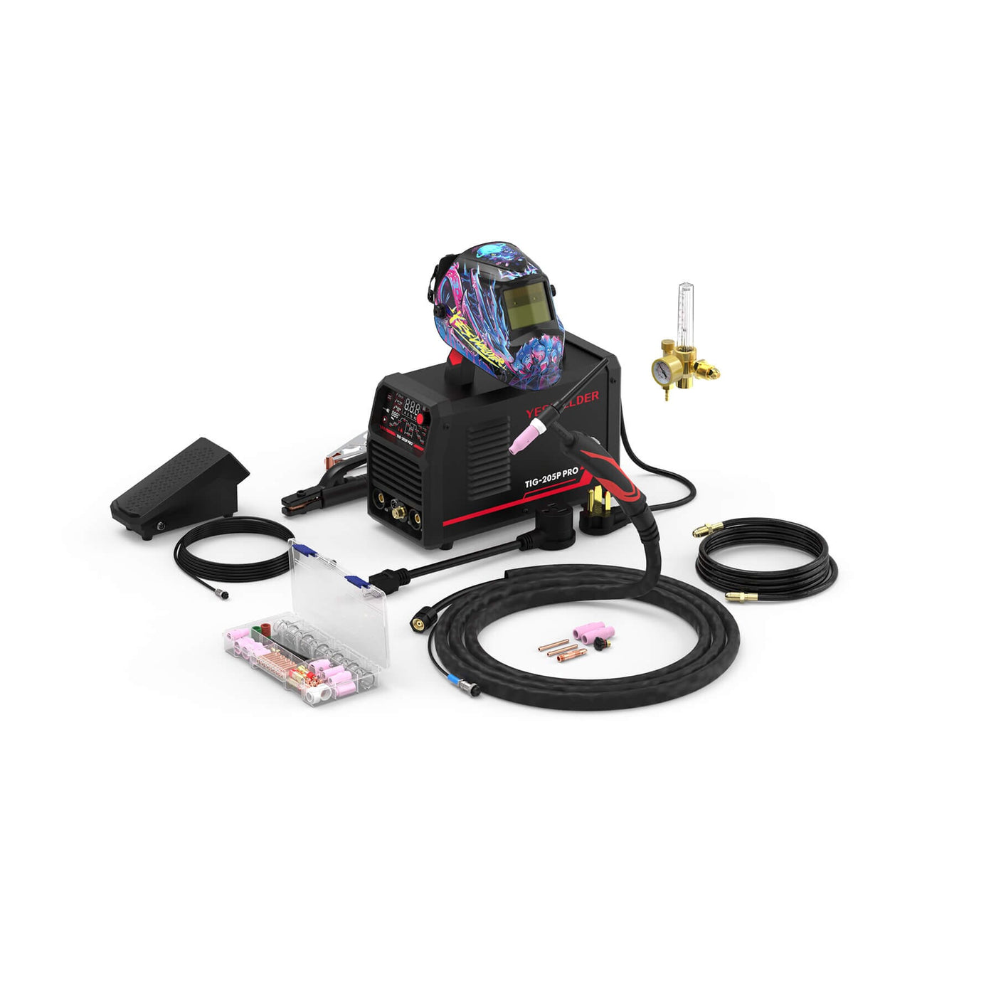 TIG-205P-PRO Pulse TIG Welder Stick/DC TIG/Pulse TIG 3 In 1 TIG Welder Hardware > Tools > Welders & Plasma Cutters YesWelder Welder+Promo Bundle｜ Only $305.31 (Save $151.53) 