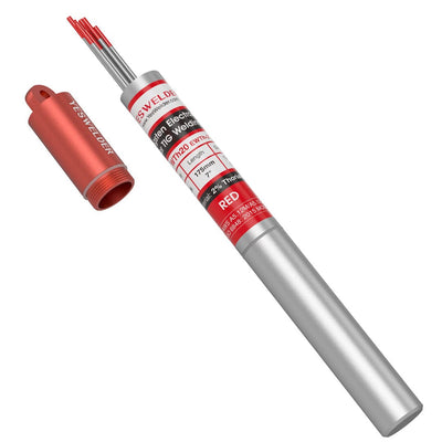 WT20 Series 2% Thoriated TIG Welding Tungsten Electrode Hardware > Tool Accessories >Tungsten YesWelder 1/16"x7" (1.6x175mm) 
