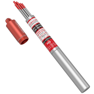 WT20 Series 2% Thoriated TIG Welding Tungsten Electrode Hardware > Tool Accessories >Tungsten YesWelder 1/8"x7"(3.2x175mm) 