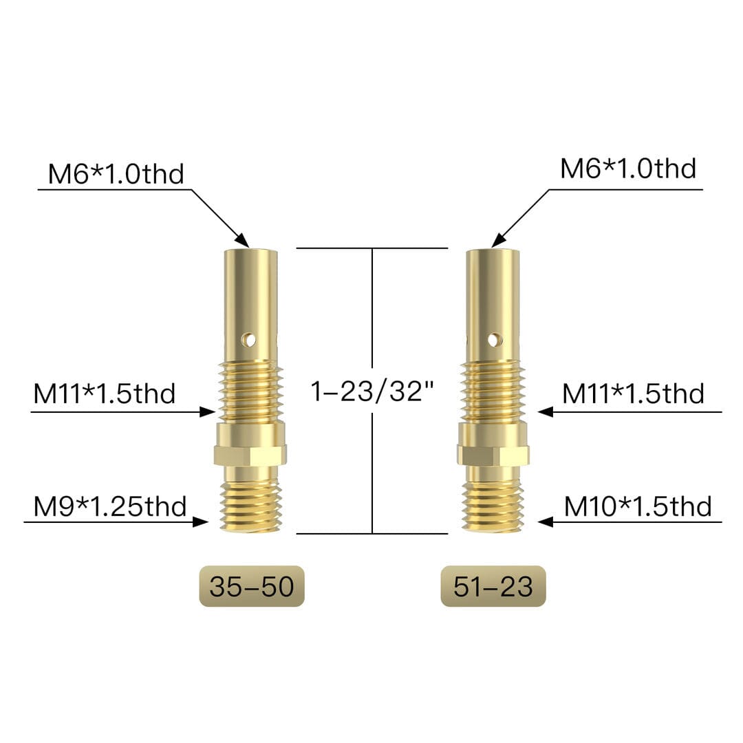 YW-100L Series Lincoln Magnum 100L and Tweco Mini/#1 Replaceable MIG Welding Gun Consumables Hardware > Tool Accessories > MIG Welding Consumables YesWelder 