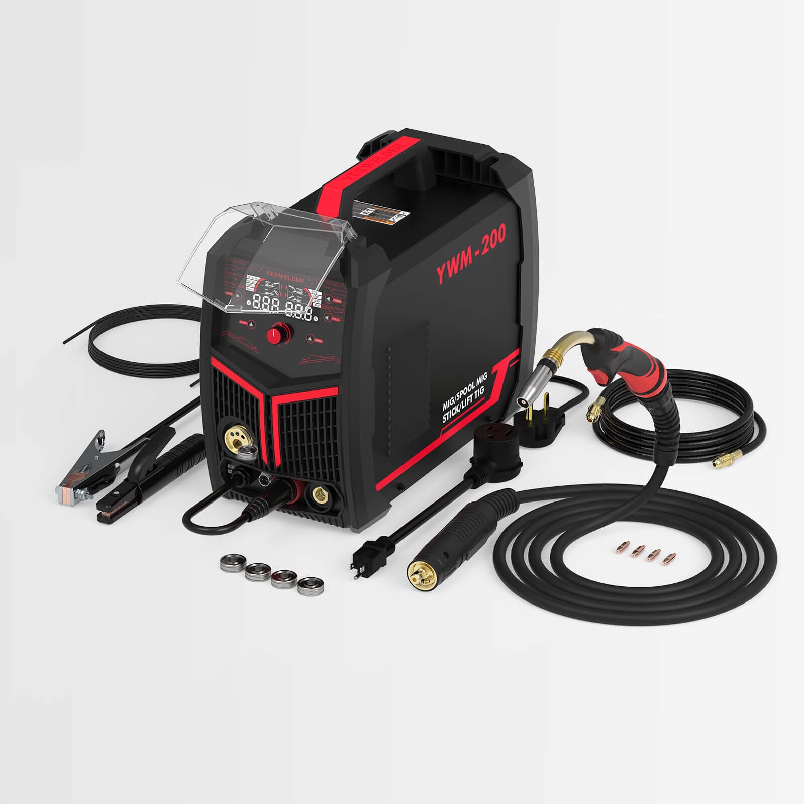 YWM-200 4-in-1 Multi-Process Aluminum MIG Welder