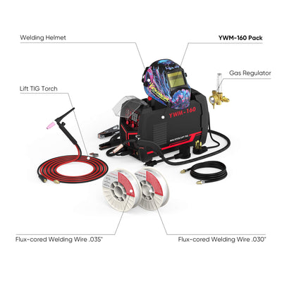 YWM-160 Flexible Manual MIG Controlled Multi-process MIG Welder Hardware > Tools > Welders & Plasma Cutters YesWelder Welder+Promo Bundle｜ Only $302.37 (Save $152.48) 