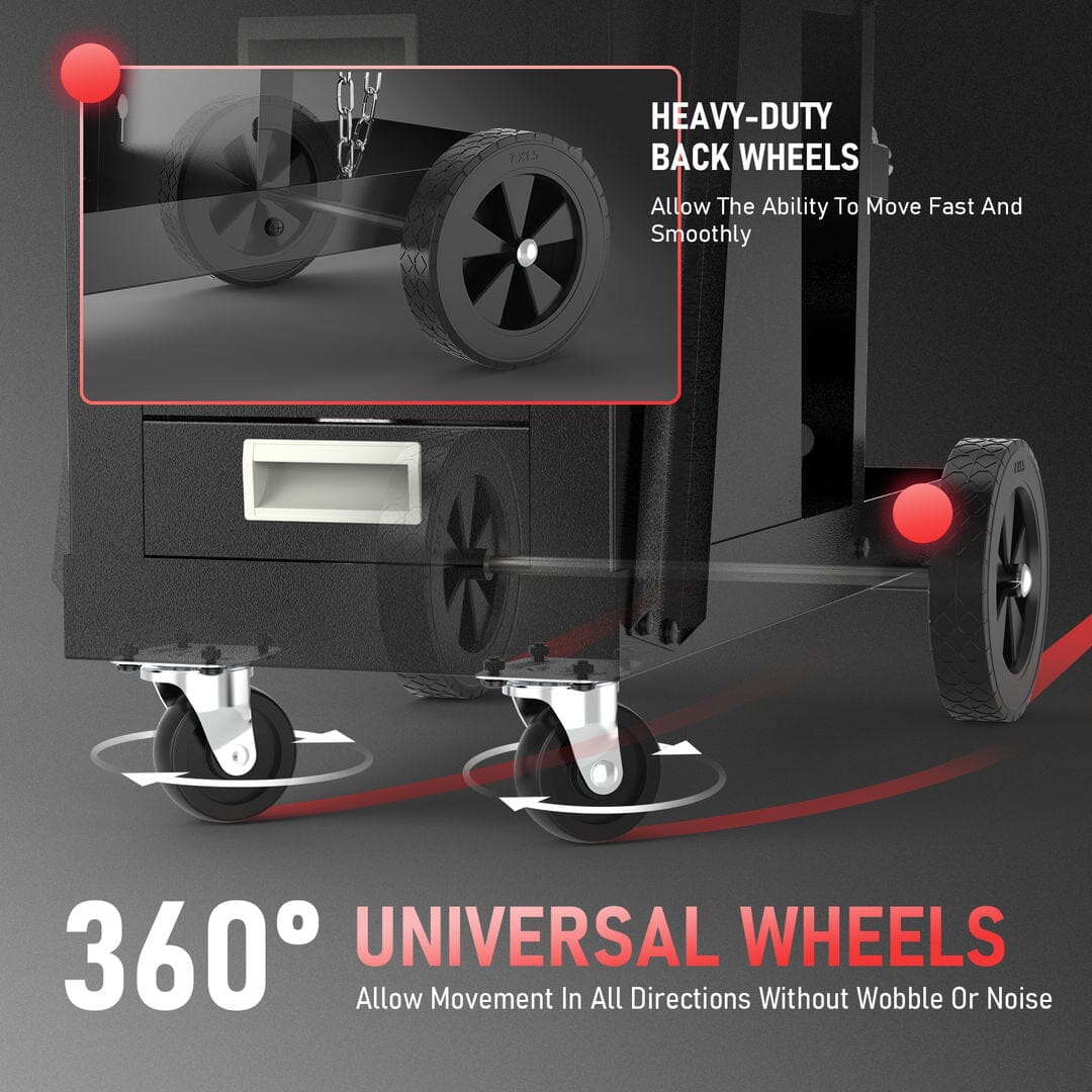 Welding Cart with 4 Drawers 